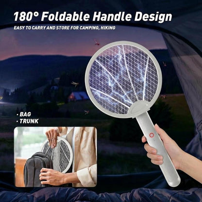 2-in-1 Foldable Electric Fly Swatter