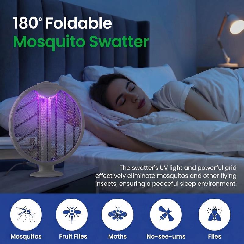 2-in-1 Foldable Electric Fly Swatter