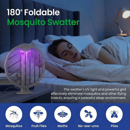 2-in-1 Foldable Electric Fly Swatter