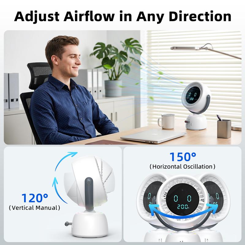 Desk Fan with AI Smart Tracking